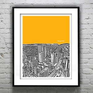 Bogota Colombia Skyline Poster Print Art Item T1100