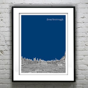 Scarborough North Yorkshire England UK Poster Art Print version 2