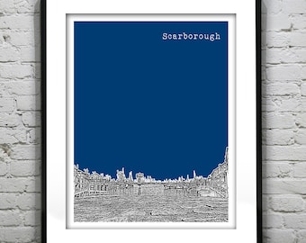 Scarborough North Yorkshire England UK Poster Art Print version 2