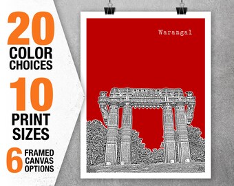 Warangal India Poster Art Print Skyline Item T5431
