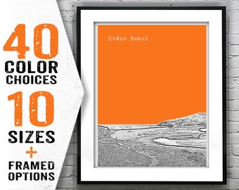 Rodeo Beach California Skyline Poster Art Print CA Item T1929