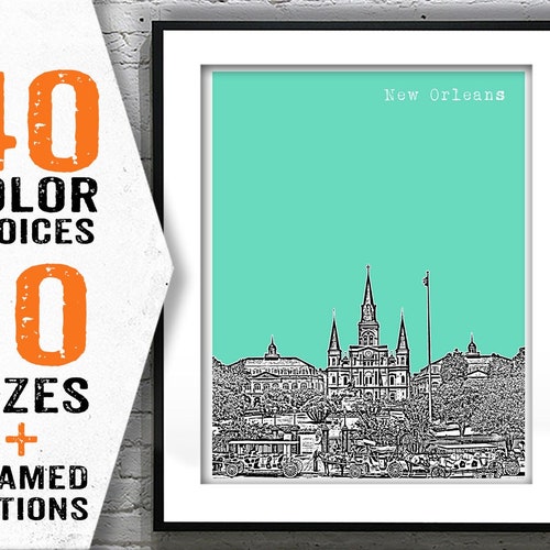 New Orleans Water Meter Art Print Poster Original Louisiana - Etsy