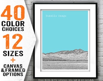 Tenmile Range Colorado Mountain Skyline Poster Art Print CO Item T4779