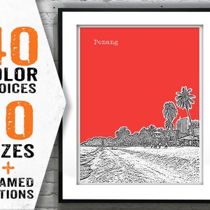 Penang Poster Art Print Malaysia Item T1633