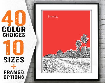 Penang Poster Art Print Malaysia Item T1633