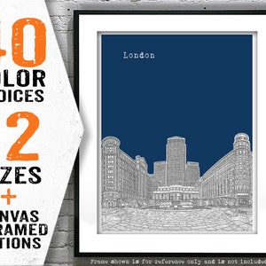 Canary Wharf London Poster Art Print Britain England Item T3016