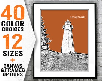 Antigonish Nova Scotia Skyline Poster Art Print Item T4359