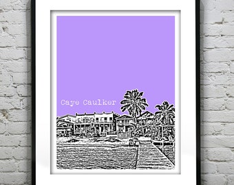 Caye Caulker Belize Poster Art Skyline Print Item T2598