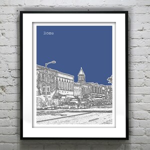 Rome Georgia Poster Art Skyline Print Item T1160