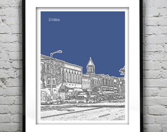 Rome Georgia Poster Art Skyline Print Item T1160