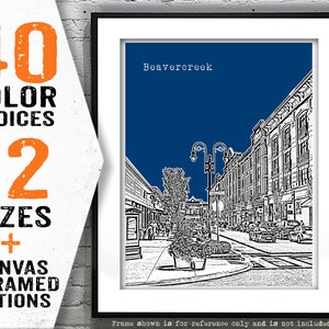 Beavercreek Skyline Poster Art Print Ohio OH Item T4083