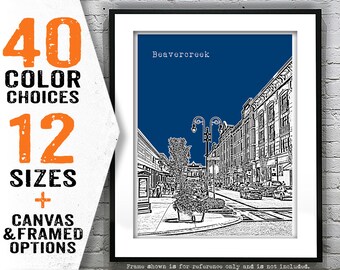 Beavercreek Skyline Poster Art Print Ohio OH Item T4083