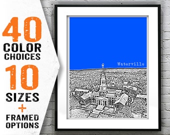 Waterville Maine Art Print Poster ME Item T1850