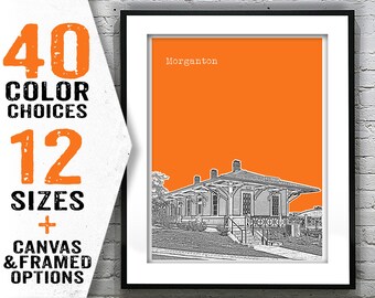 Morganton Poster Art Print Skyline North Carolina NC Item T2783