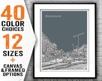 Hornchurch Poster Art Print East London England Item T5003