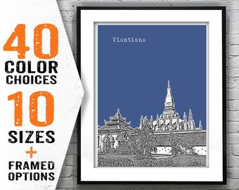 Vientiane  Poster Art Print Poster Skyline Item T1953