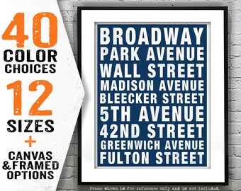 New York City Poster Subway Art Print NY T5163