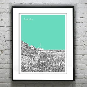 Destin Florida Skyline Poster Art Print FL Item T1174