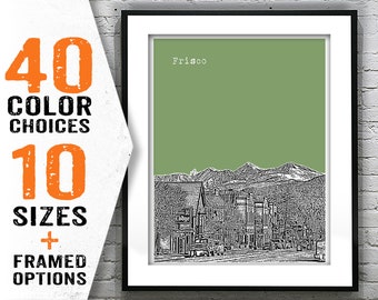 Frisco Colorado Skyline Poster Art Print Item T4935