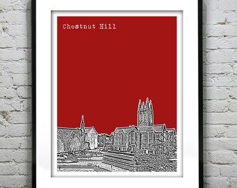 Chestnut Hill Boston Poster Art Print Massachusetts MA Item T2407