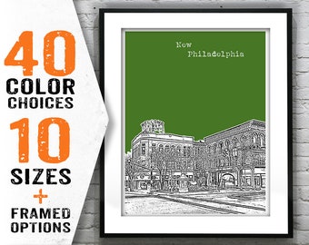 New Philadelphia Skyline Poster Art Print Ohio Skyline OH Item T1511