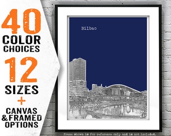 Bilbao Poster Art Print Mediterranean Spain Item T4800