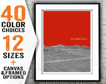 Louisville KY Poster Art Print Kentucky Item T5093