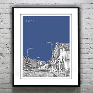 Luray Virginia Poster Skyline Art Print VA Version 1