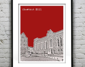 Chestnut Hill Boston Art Print Poster Massachusetts MA Item T2979