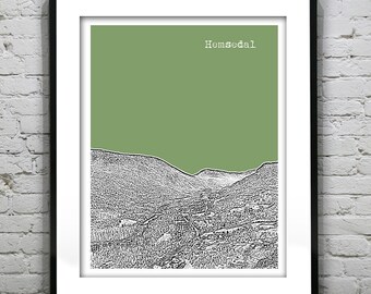 Hemsedal Norway Skyline Poster Art Print Item T4931