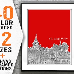 St. Augustine Florida Poster Print Art Item T1200