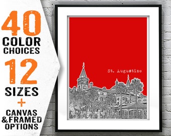 St. Augustine Florida Poster Print Art Item T1200