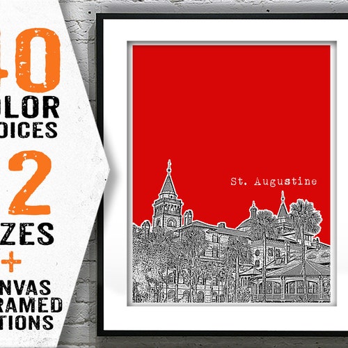 Jacksonville Florida Skyline Poster Art Print Item T2446 Etsy