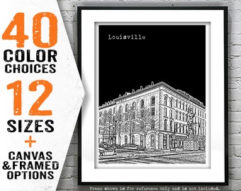 Louisville KY Poster Art Print Kentucky Item T5092