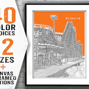 Wildwood New Jersey Shore Poster Print Art NJ Skyline Jersey Shore Item T3006 image 1