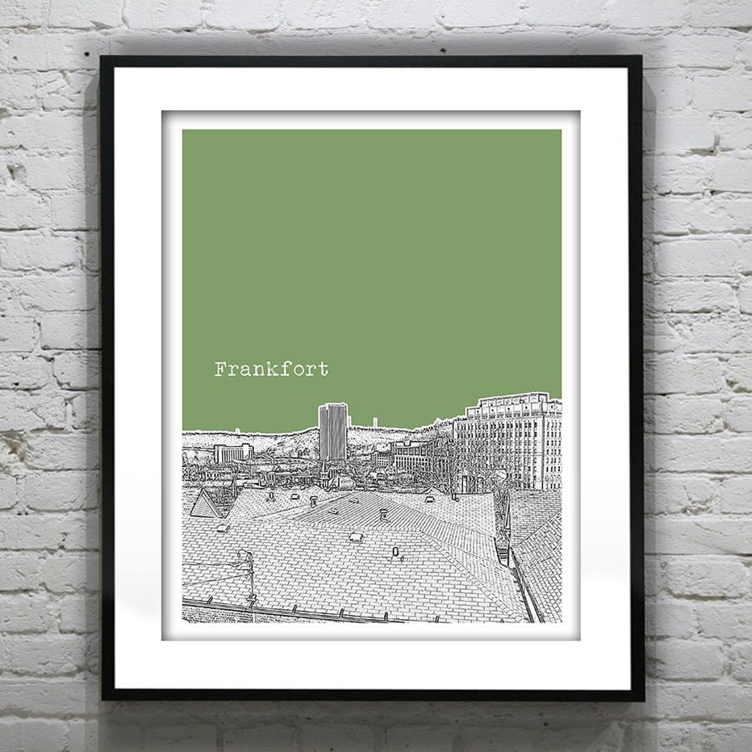 Frankfort Poster Art Print Original Kentucky Version 2 Etsy UK