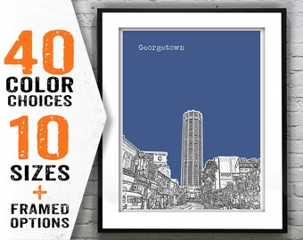 Georgetown Penang Poster Art Print Malaysia Item T1634