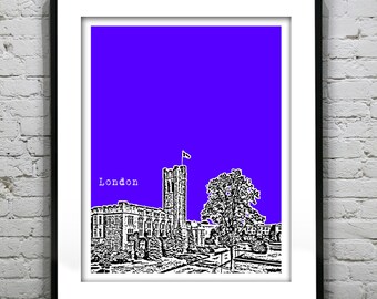 University of Western Ontario London Skyline Poster Canada Art Print Item T2315