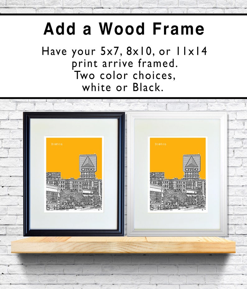 Add a Wood Frame for 5 X 7 8 X 10 or 11 X 14 prints with Etsy