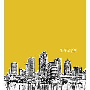 Tampa Skyline Poster Art Print Florida Item T2236 image 2