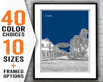 Yuma Arizona Poster Print Art Skyline Item T1414