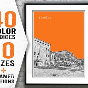 Findlay Poster Art Print Ohio Item T1751