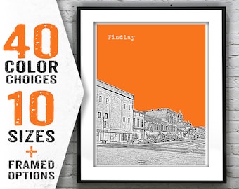 Findlay Poster Art Print Ohio Item T1751