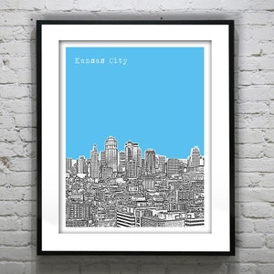 Kansas City Poster Art Print Missouri Item T2557