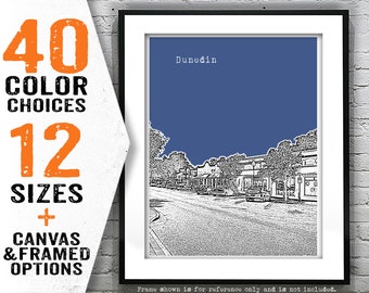 Dunedin Skyline Art Print Florida FL Item T4419