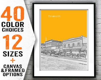 Prescott Arizona Poster Print Art Skyline Item T2721