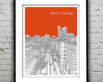 White Plains Poster Art Print  New York Item T4511