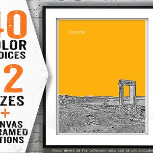 Naxos Greece Skyline Poster Art Print Item T4976