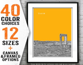 Naxos Greece Skyline Poster Art Print Item T4976