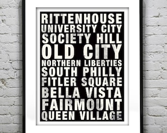 Philadelphia Subway Poster Art Print Pennsylvania Item T1512